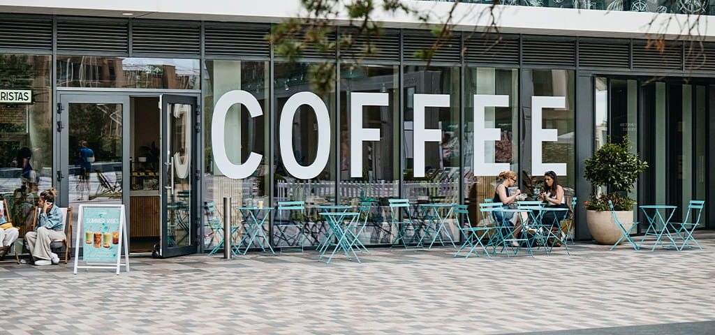 Berkeley Inspiration, coffee shop at London Dock