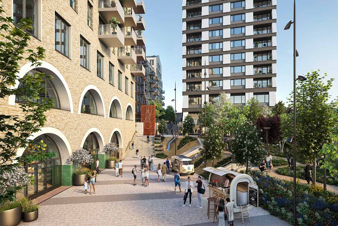 CGI of outdoor scenic path