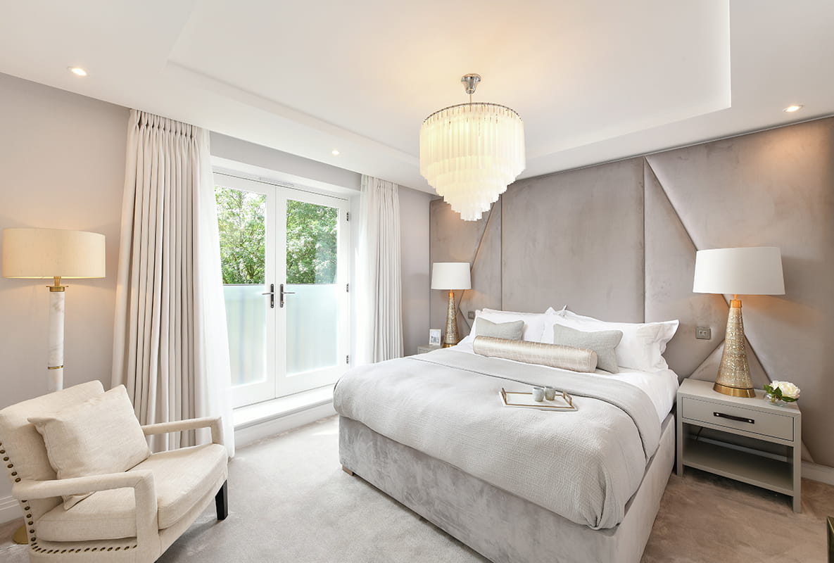 A neutral-coloured bedroom by Berkeley Group