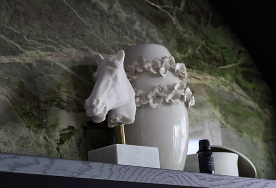 An image of some ceramics on a shelf at The Apsley showhome