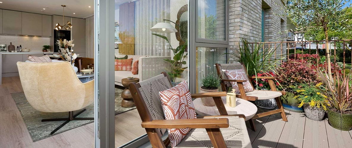 Balcony at Peninsula House, Grand Union in Wembley
