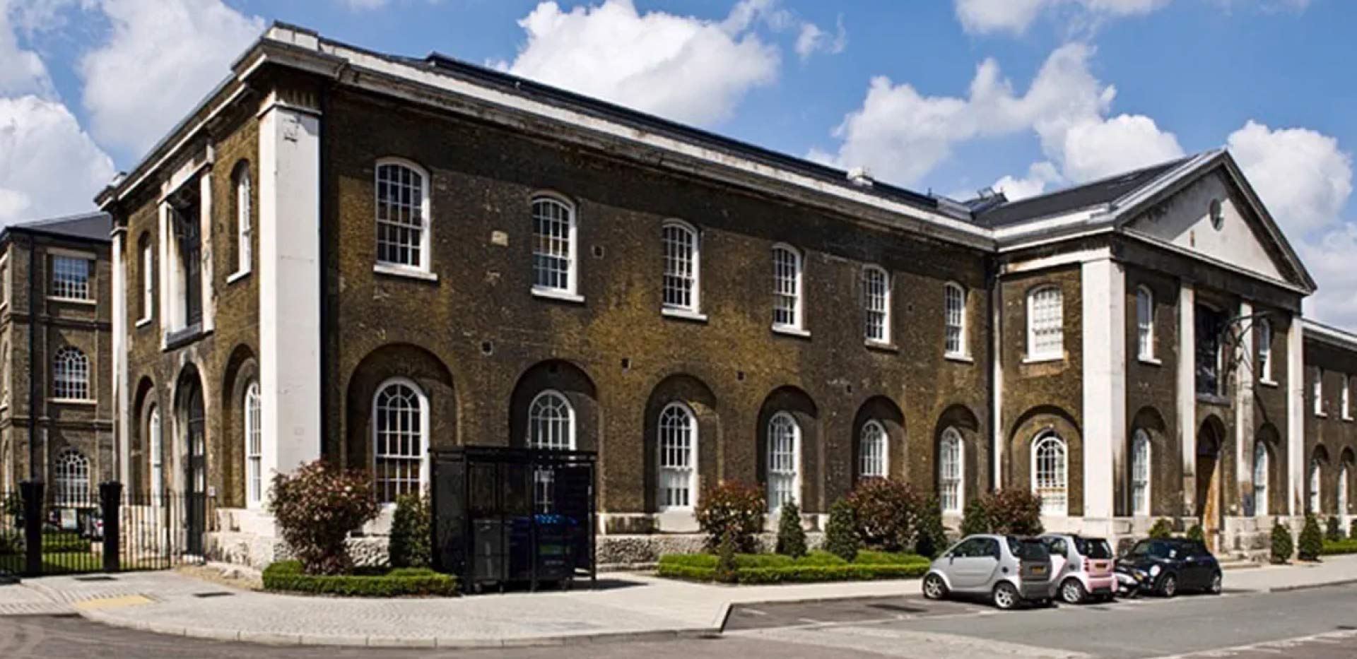 The Grade II listed Grand Store at Royal Arsenal Riverside, transformed into residential apartments.