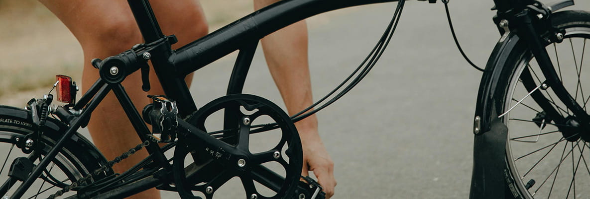 A zoomed in image of a Bike