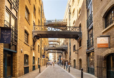 A view of the Shad Thames street