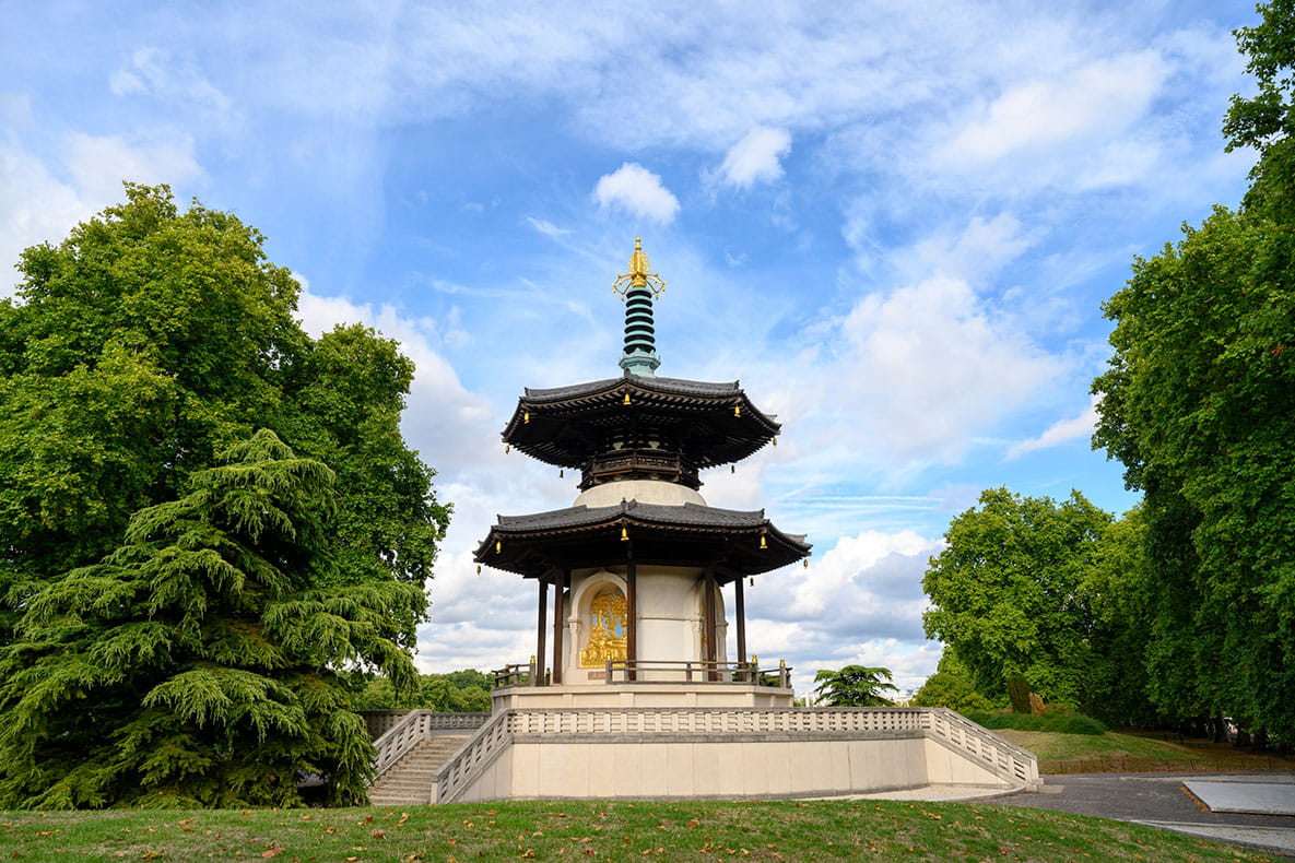 The Peace Pagoda in Battersea Park