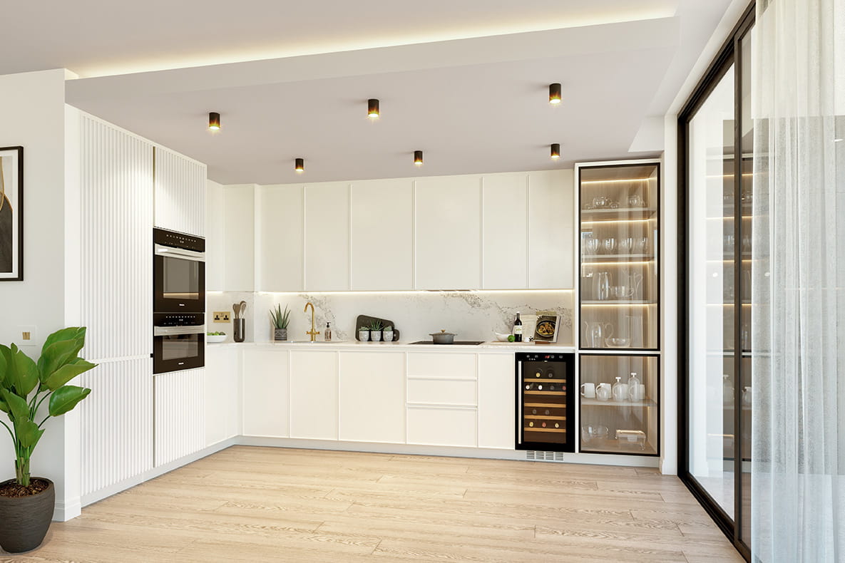 Berkeley Inspiration, Decide what you need on your countertops and what can be stored away 