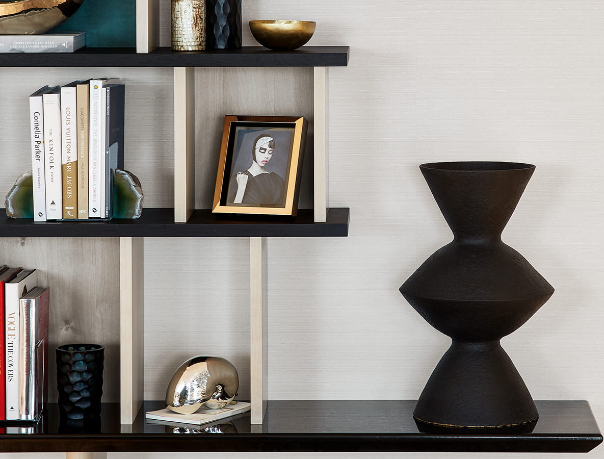 Berkeley Inspiration, Choose the items you want to display carefully on shelves for a decorative display 