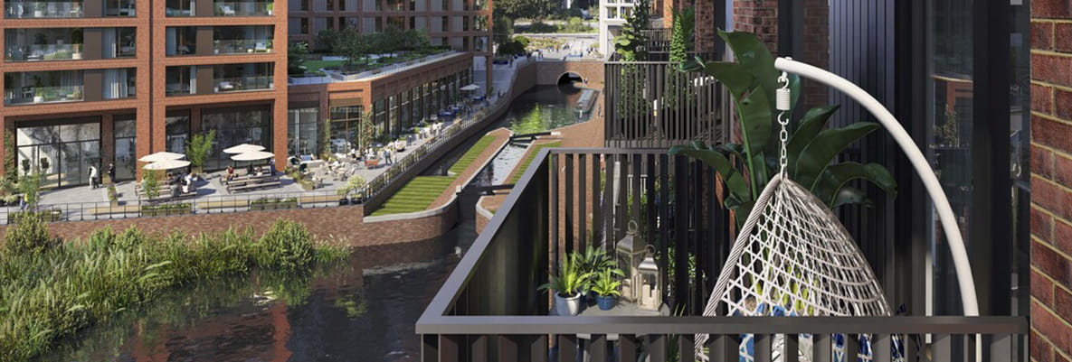 Glasswater Locks new build home interior, apartment available now