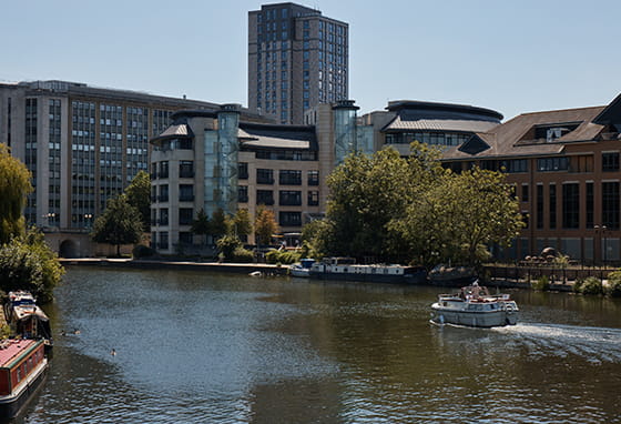 Reading Riverworks exterior during the day