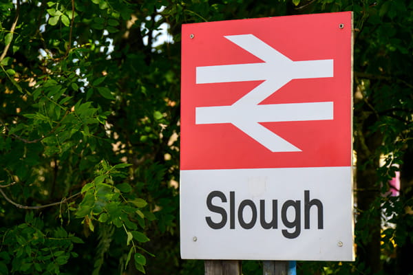 Slough Network Rail Signage.