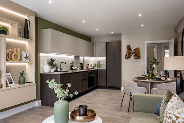Reading Riverworks, spacious showhome living area