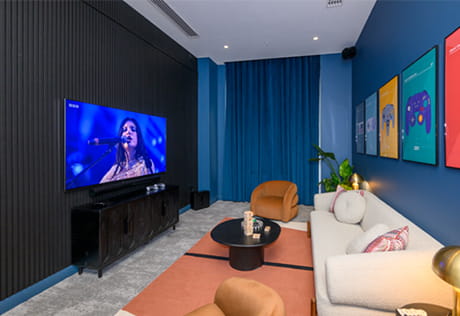 Gaming Room, part of the resident facilities at Glasswater Locks