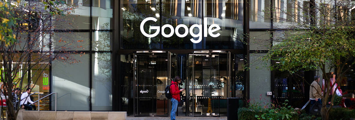 An exterior photograph of Google