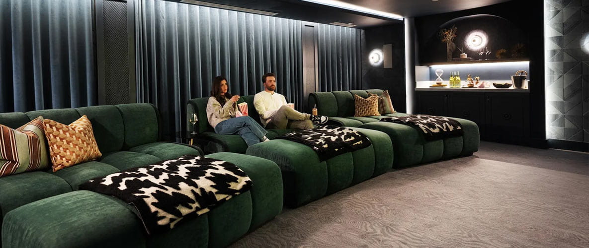 Silkstream resident's cinema screening room