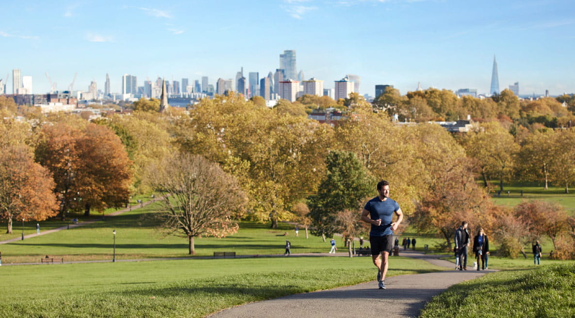 Primrose Hill with sweeping city views
