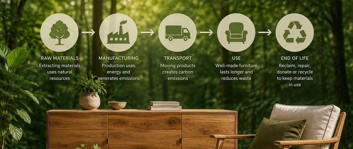 Sustainable furniture life cycle