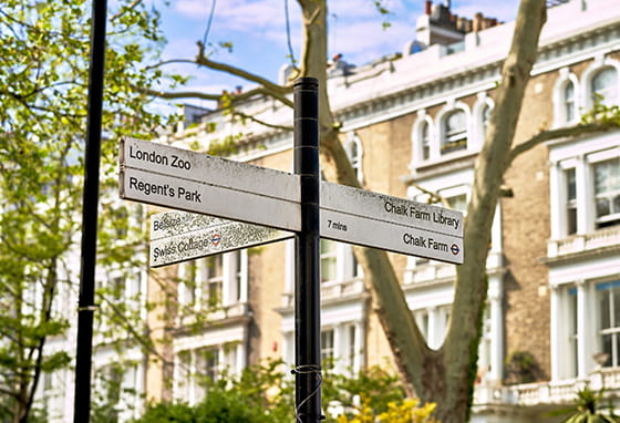 An image of a sign in camden