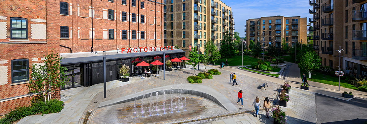 Horlicks Quarter, exterior view of Horlicks Factory and it's surroundings