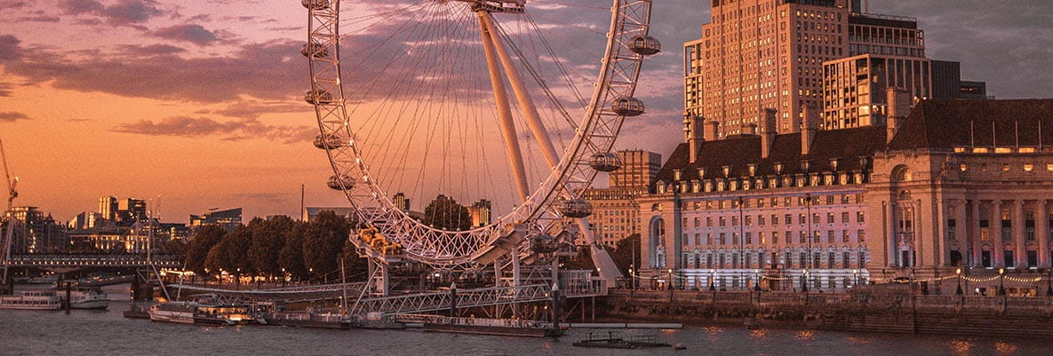 An image of the river thames and the london eye