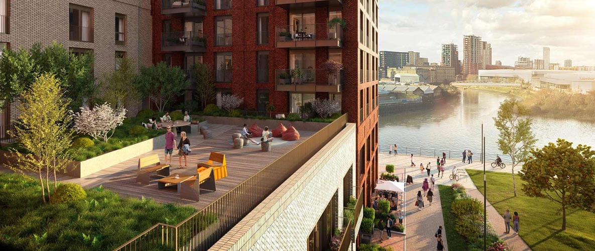 Heron Wharf waterside apartments