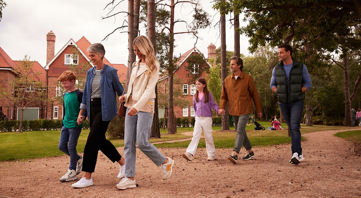 Hartland Village in Hampshire is surrounded by woodland