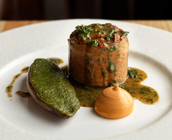 Michelin-starred food at The Hand & Flowers