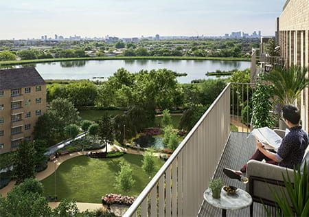 Woodberry Down, Exterior Image - Balcony view over looking beautiful scenery