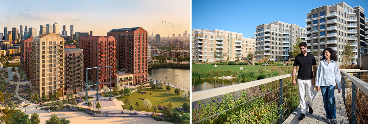 A montage of images from Berkeley Group developments