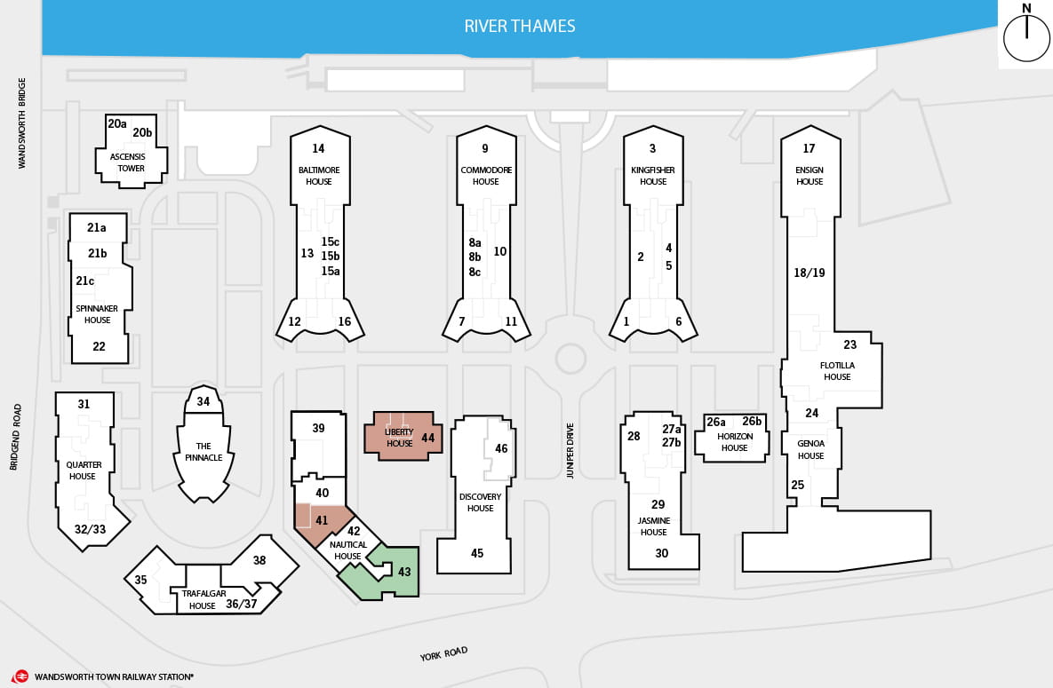 St George, Battersea Reach, Commercial, Siteplan, Updated