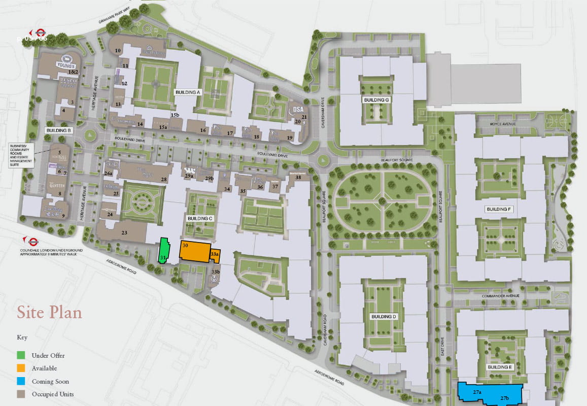 Beaufort Park Commercial Units Site Plan