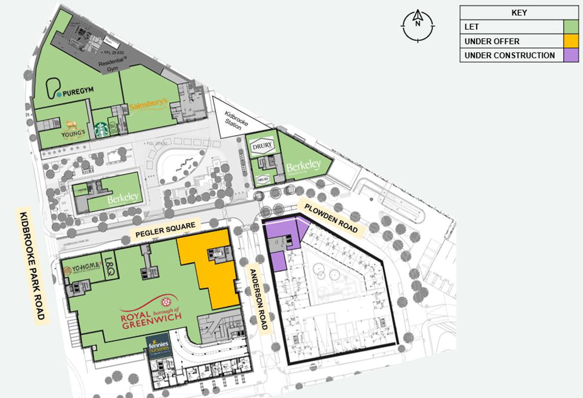 Berkeley, Kidbrooke Village, Commercial Site Plan