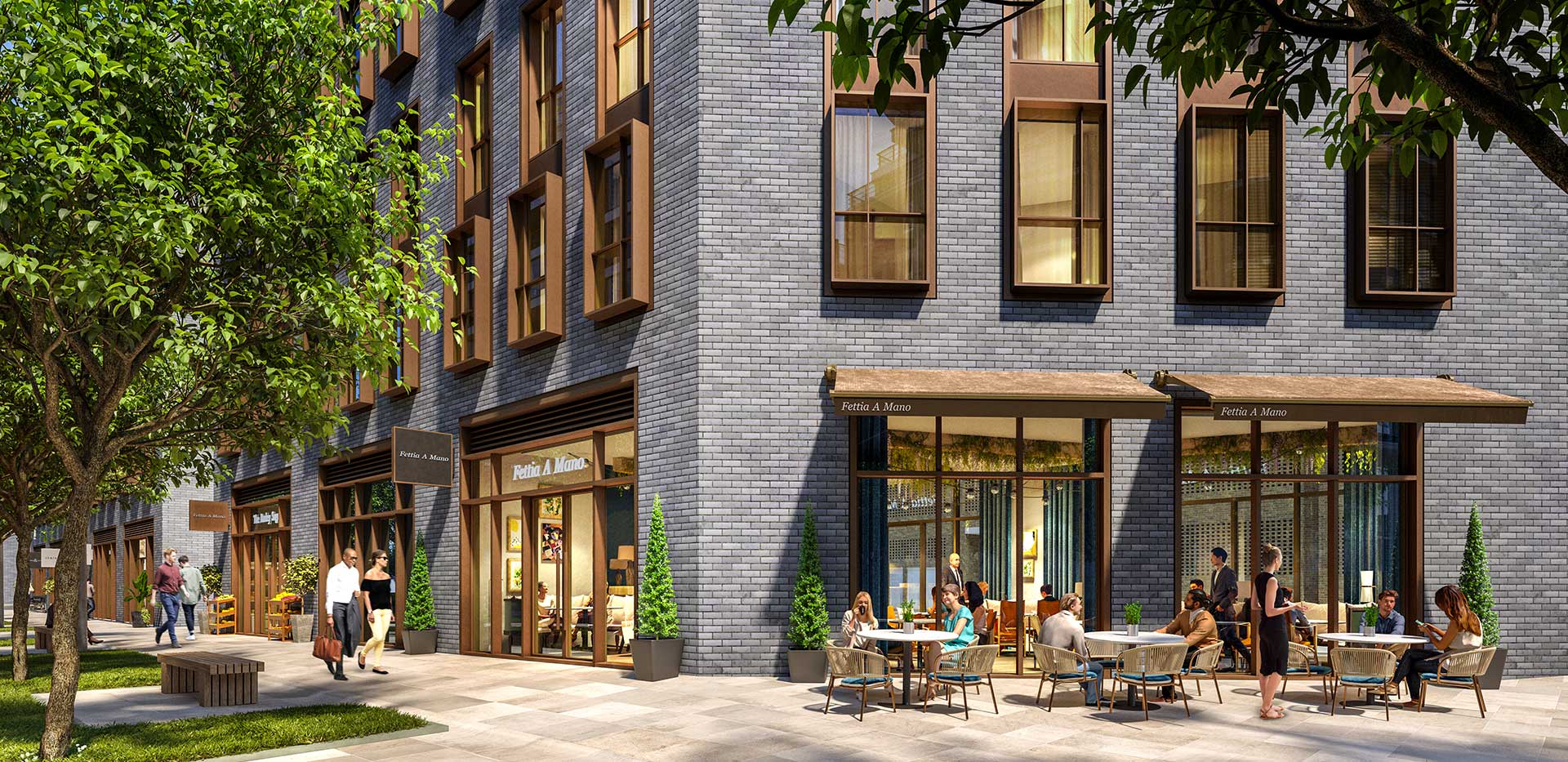 Royal Warwick Square, Commercial Units, Exterior