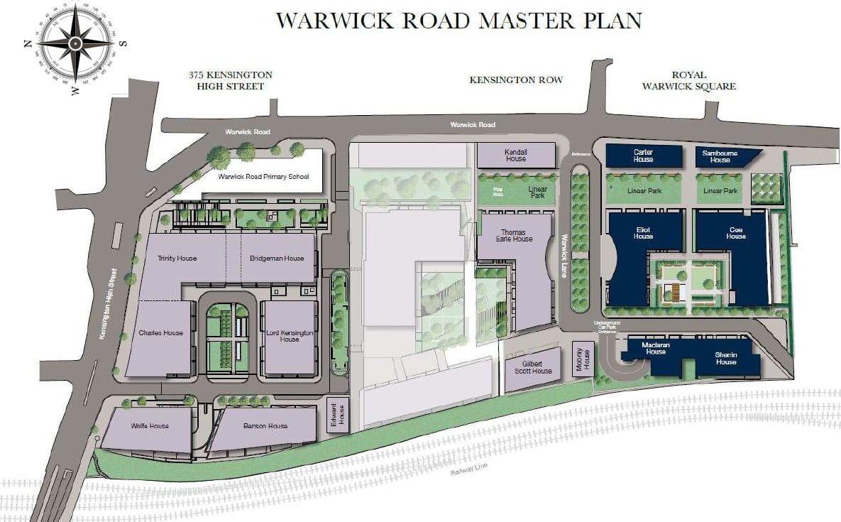 Royal Warwick Square - Commercial Units - Site Plan