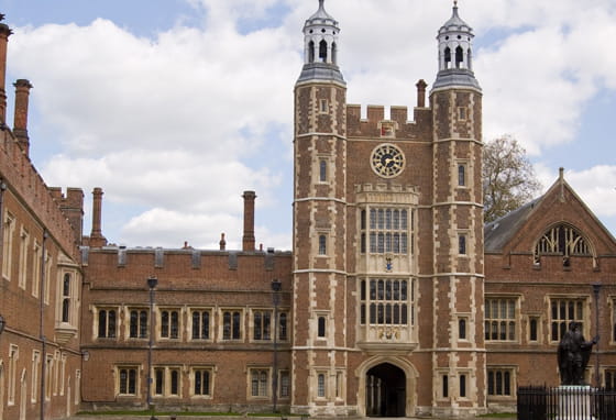 The quadrangle at the historic Eton College, Windsor