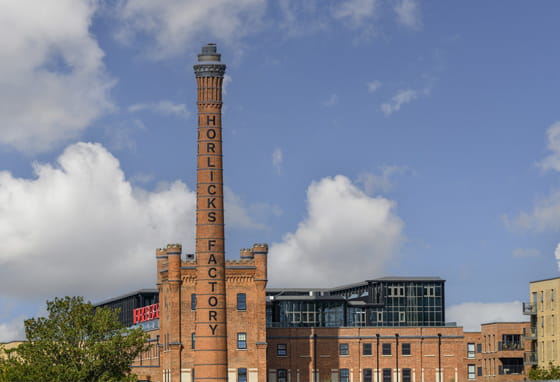 The Horlicks Factory in Slough, now new build apartments 