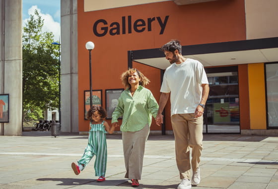 Family at MK-Gallery in Milton Keynes
