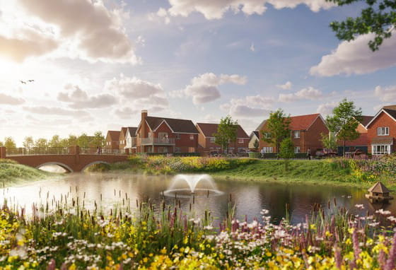 CGI image of Eastbrook Village