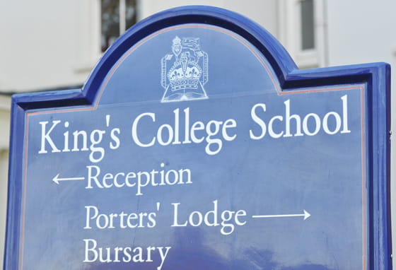 King's College School sign