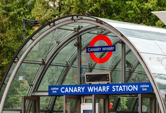 Canary Wharf Underground station entrance