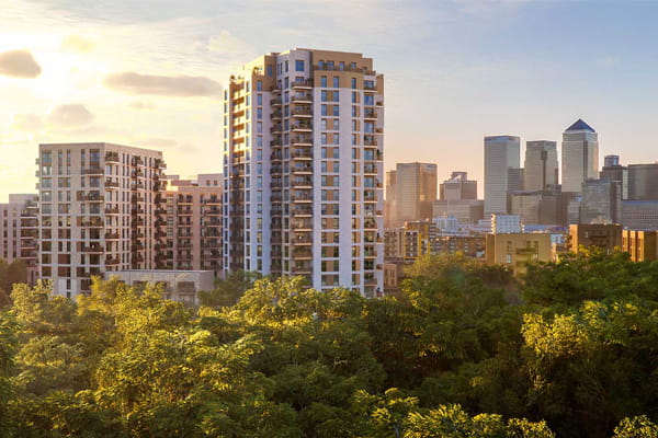 Exterior image of an East London development