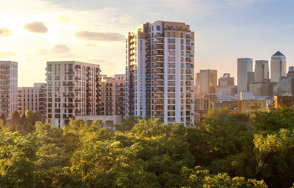 Exterior image of an East London development