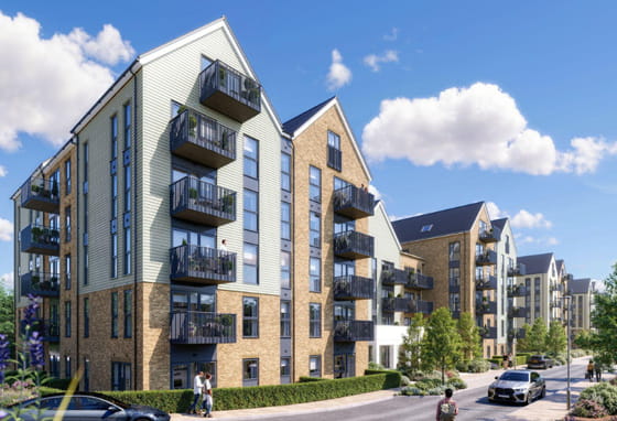New build apartments Hertford Locks