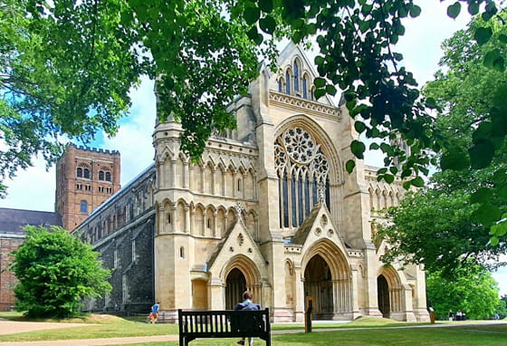 St Albans cathedral in Hertfordshire