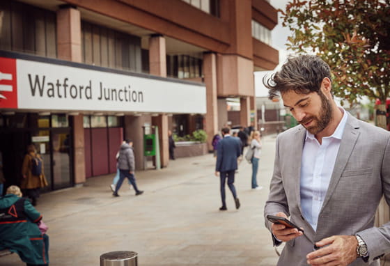 Man at Watford Junction station