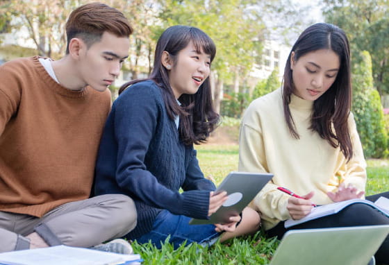 College students in North London 