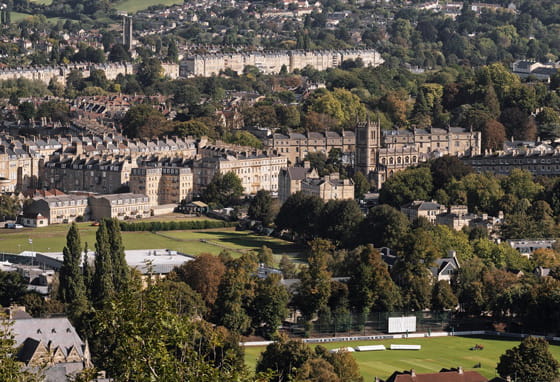 Bath aerial view