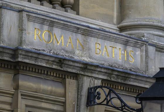 The Roman Baths in Bath, Somerset