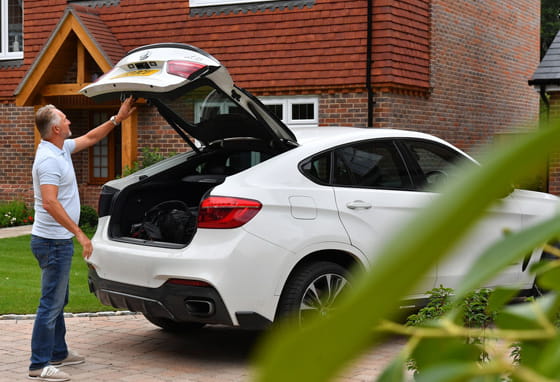 Car at a new build home in Leighwood Field, Cranleigh, Surrey