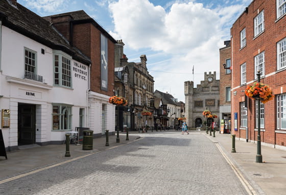 Cranleigh town centre in Surrey