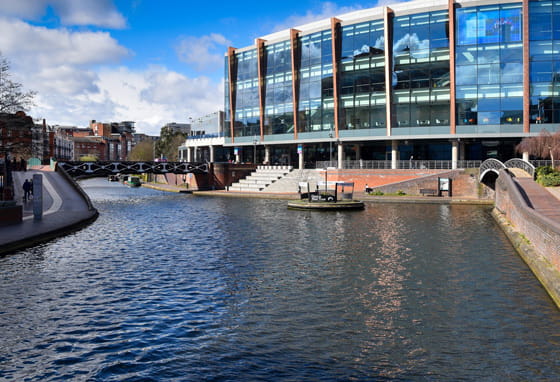 Birmingham and Fazeley Canal in Birmingham city centre